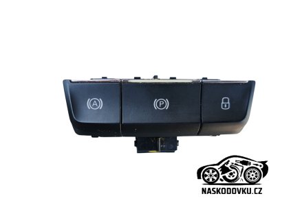 Jednotka ovládací s tlačítky , tlačítko parkovací brzdy  , Škoda Superb III , Superb 3 , 3V0927225B , 3V0 927 225 B