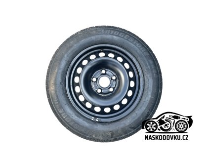 Rezervní kolo , dojezdovém kolo, ocelové kolo s pneu Škoda Octavia II , Octavia 2 , 6,5Jx15 H2 ET47 , 1K0601027K , 1K0 601 027 K