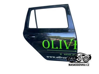Zadní pravé dveře , dveře za spolujezdcem, barva černá Škoda Octavia II combi , Octavia 2 combi , 1Z9833056 , 1Z9 833 056