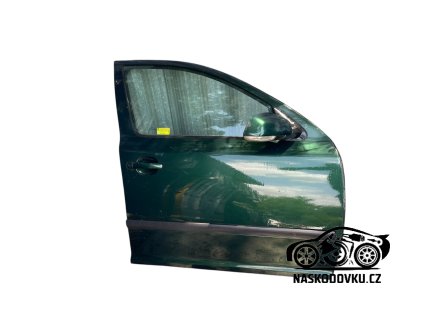 Přední pravé dveře , dveře spolujezdce , barva zelená Škoda Octavia II , Octavia 2 , 1Z0831056 , 1Z0 831 056