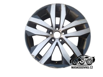 Diskove kolo hliník , hliníkové kolo , GIGARO , barva bílá , 7JX17 H2 ET41 , Škoda Fabia II , Fabia 2 , Roomster ,5J0601025N , 5J0 601 025 N , 5J0601025N 7ZS