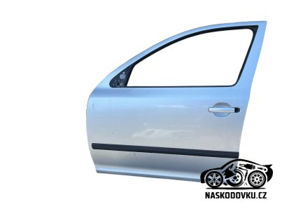 Přední levé dveře , dveře řidiče barva stříbrná Škoda Octavia II , Octavia 2 , 1Z0831055, 1Z0 831 055 (2)