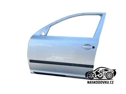 Přední levé dveře , dveře řidiče barva stříbrná Škoda Octavia II , Octavia 2 , 1Z0831055, 1Z0 831 055