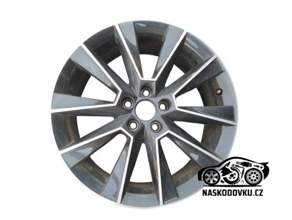 Diskove kolo hliník , hliníkové kolo BRAGA , Škoda Fabia III , Fabia 3 , Rapid , 7Jx17 ET46 H2 , 5JJ601025G , 5JJ601025G , 5JJ 601 025 G HA7