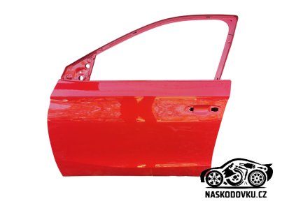 Přední levé dveře , barva červená , top stav Škoda Fabia IV , Fabia 4 , 6VA831051 , 6VA831051