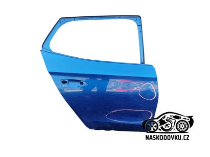 Zadní pravé dveře , barva modrá , Škoda Fabia IV , Fabia 4 , 6VE833052 , 6VE 833 052