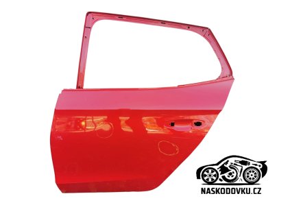 Zadní levé dveře , barva červená , Škoda Fabia IV , Fabia 4 , 6VE833051 , 6VE 833 051