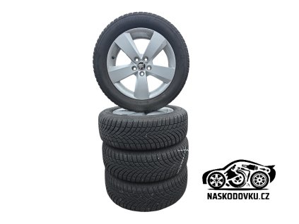 Sada zimních kol pro Škoda Kamiq , Scala , 6Jx16 ET35 se zimními pneumatikami BRIDGESTONE BLIZZAK LM005 19560 R16 89H (DOT0624)