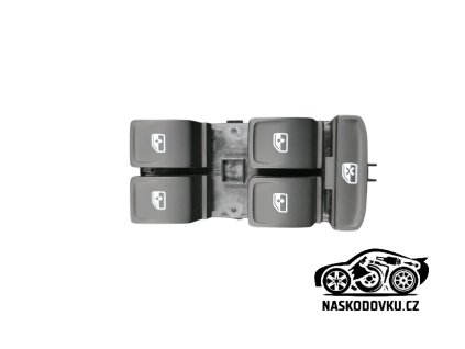 Spínač pro elektrické otevírání oken Škoda Fabia III , Fabia 3 , 6V1959857A , 6V1 959 857 A , 6V1959857A WHS