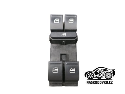 Spínač pro elektrické ovládání oken Škoda Octavia II , Superb II , Yeti , 1Z0959858B , 1Z0 959 858 B