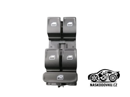 Spínač pro elektrické ovládání oken Škoda Octavia III , Octavia 3 , 5E0959857 WHS , 5E0959857WHS , 5E0 959 857 WHS