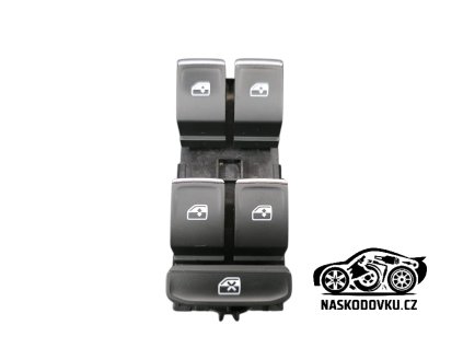Spínač pro elektrické otevírání oken Škoda Karoq , Kodiaq , Superb III , Volkswagen Passat , atd.. 5G0959857E , 5G0 959 857 E , 5G0959857E WHS
