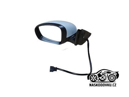 Zpětné zrcátko levé elektricky vyhřívané  Škoda Fabia II , Fabia 2 , 5J1857507E , 5J1 857 507 E , Číslo položky: K1395