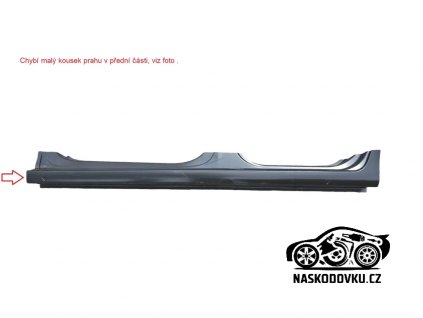 Výřezový díl - práh levý , Škoda Rapid 5JJ809605E , 5JJ 809 605 E , Číslo položky: K1964