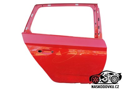 Zadní pravé dveře , barva červená ,  Škoda SCALA 657833052A , 657 833 052 A