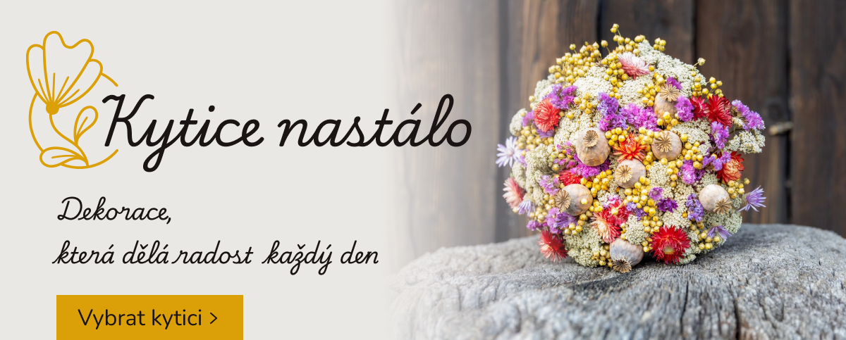 Kytice na stálo, dekorace, která dělá radost každý den - Vybrat kytici