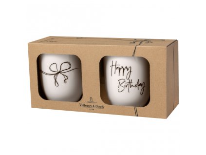 Villeroy&Boch Statement Happy Birthday set hrnčekov