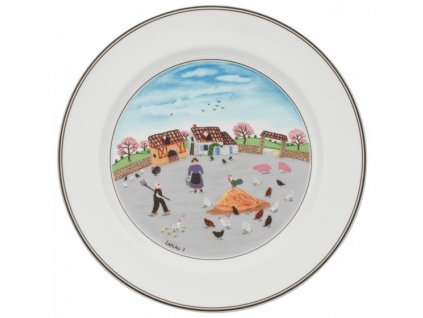 Villeroy&Boch Design Naif tanier plytký Poultry farm