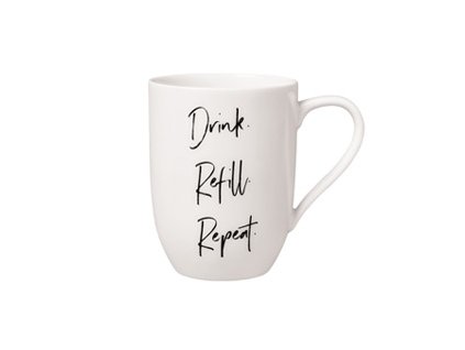 Villeroy&Boch Statement hrnček Drink.Refill.Repeat.
