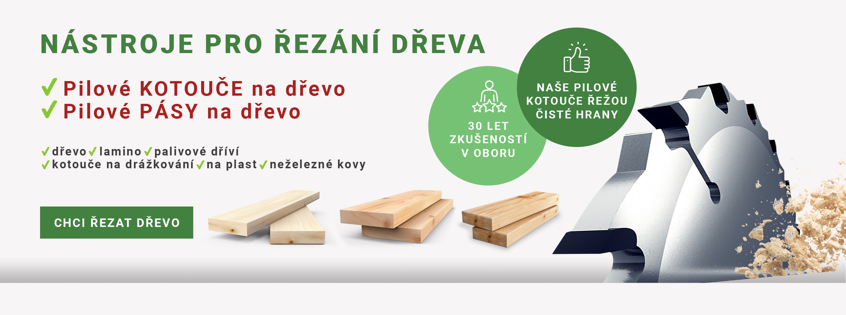 Chci řezat dřevo