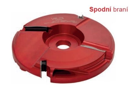 Fréza na výplně dveří VP-75A D210x35x30 profil A HSS spodní braní