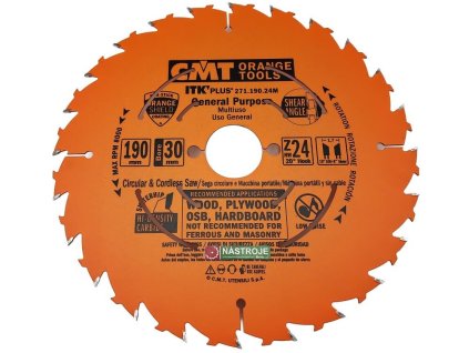 Pilový kotouč tenký na dřevo c27119024m 001