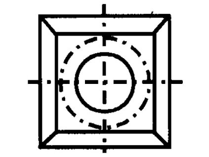 Žiletka tvrdokovová N013 - 17x17x2 D=4 Dřevo+