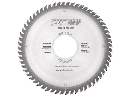 CMT Pilový kotouč pro velkoplošné pily - D450x4,8 d60 Z72 16° HM