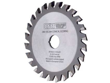 CMT Předřezový kotouč kónický pro CNC stroje - D140x3.1-4,0 d16 Z24 HM