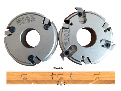 Fréza na palubky OMAS 425 D144 B20 d40 Typ 8 SADA