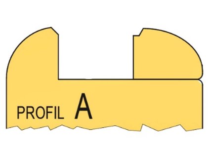 Profilový nůž A pro hlavičku B-80 na dveře 001