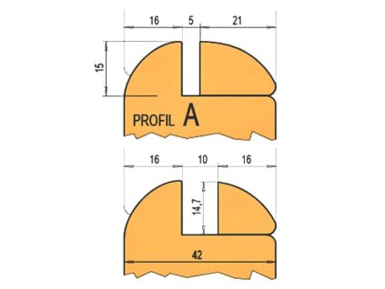 Profilový nůž pro frézu na vnitřní dveře 0011