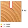 Stopková fréza rádiusová do plochy FREUD 18-10008 R=1,6 - profil frézování