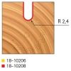 Stopková fréza rádiusová do plochy FREUD 18-10208 R=2,4 - profil frézování