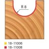 Stopková fréza rádiusová do plochy FREUD 18-11008 - profil frézování