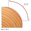 Stopková fréza na dřevo rádiusová vydutá FREUD 3413612 - frézovaný profil