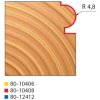 Stopková fréza rádiusová půlkruhová FREUD 80-10408 R=4,8 D=25,4 A= 8 s ložiskem