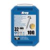 Kreg Nerez Maxi-Loc Šrouby pro skryté spoje - 32 mm, jemný závit, 100 ks