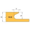 Profilový nůž pro frézu na nábytkové úchytky RH+ CNC B22-CNC profil