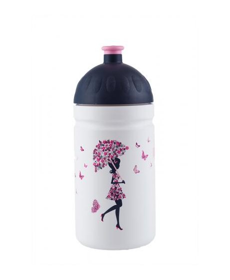 Zdravá lahev 0,5 l - Dívka s deštníkem