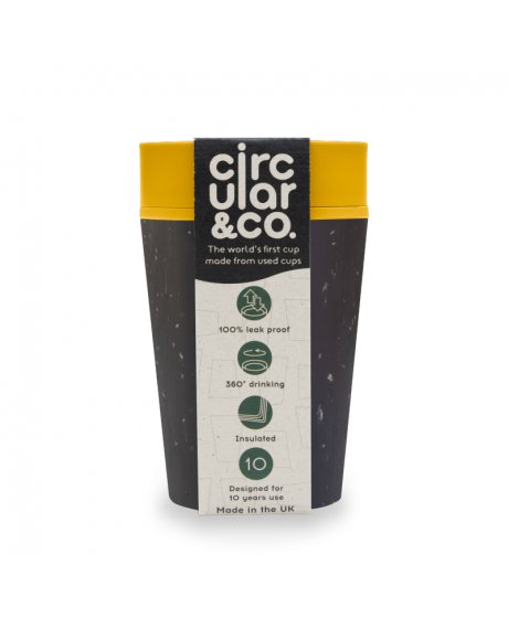 circular cup rcup black and mustard 227 ml zelenadomacnost