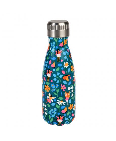 29568 3 fairies in the garden stainless steel water bottle 260ml