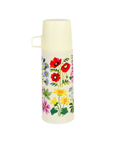 29572 2 wild flowers flask and cup