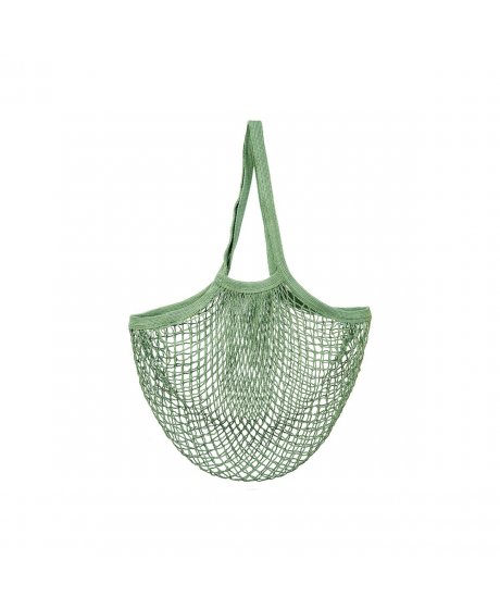 LUK009 A Olive Green String Shopper Bag