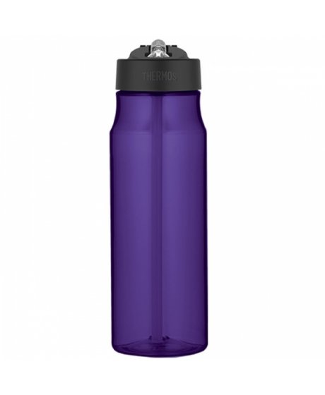 Hydratační láhev s brčkem o objemu 770 ml - fialová