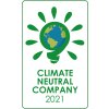 2021 climate neutral company white background