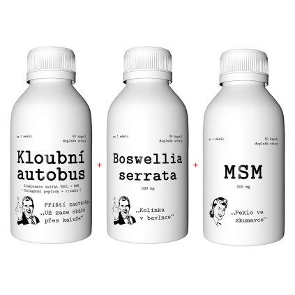 Kolena a klouby - balíček doplňků stravy v kapslích - Nasypanej.cz
