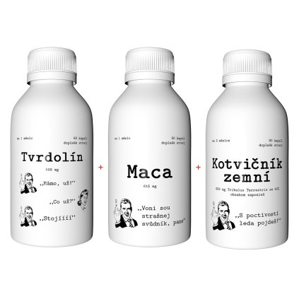 Tvrdolín kombo - balíček doplňků stravy v kapslích - Nasypanej.cz