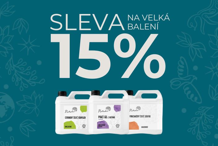 -15% na velká balení