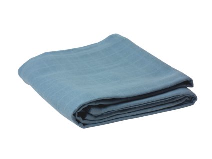Organic Muslin Swaddle 120 120 blue